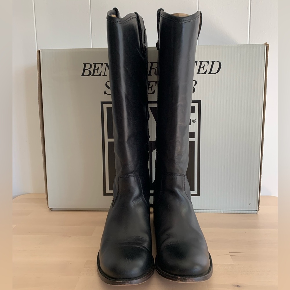 Frye Melissa Button Boots- black, 8.5
